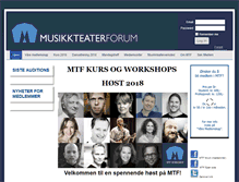 Tablet Screenshot of musikkteaterforum.no